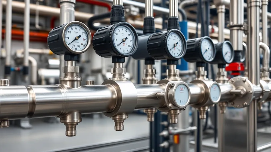 Process instrumentation transmitters on a pipe manifold