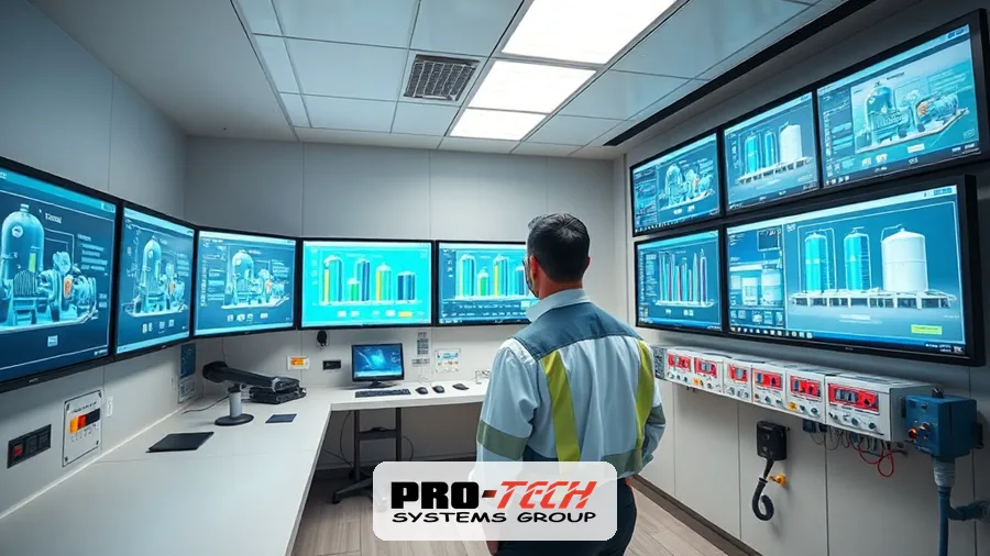 SCADA system upgrade in a modern water utility control room
